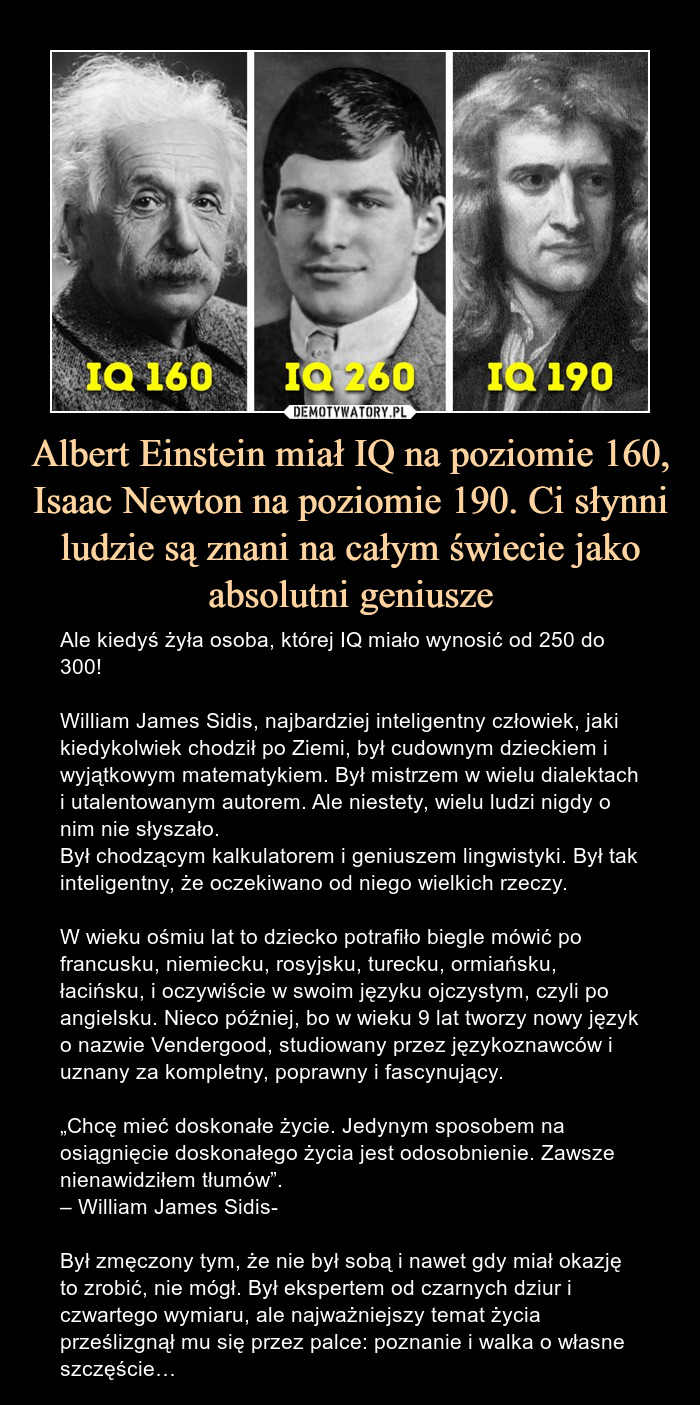 Ile przecietnie IQ ma czlowiek?