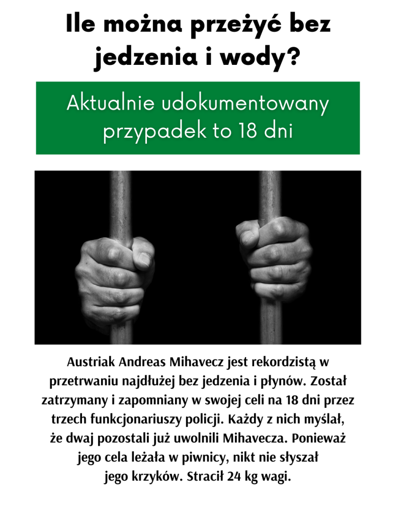 Ile najdluzej bez jedzenia?