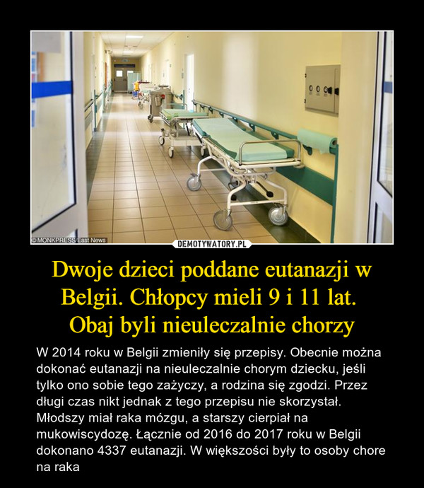 Ile eutanazji w Belgii?