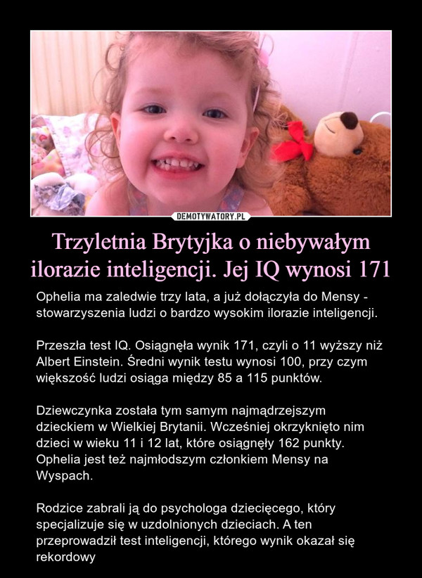 Ile IQ ma 2 letnie dziecko?