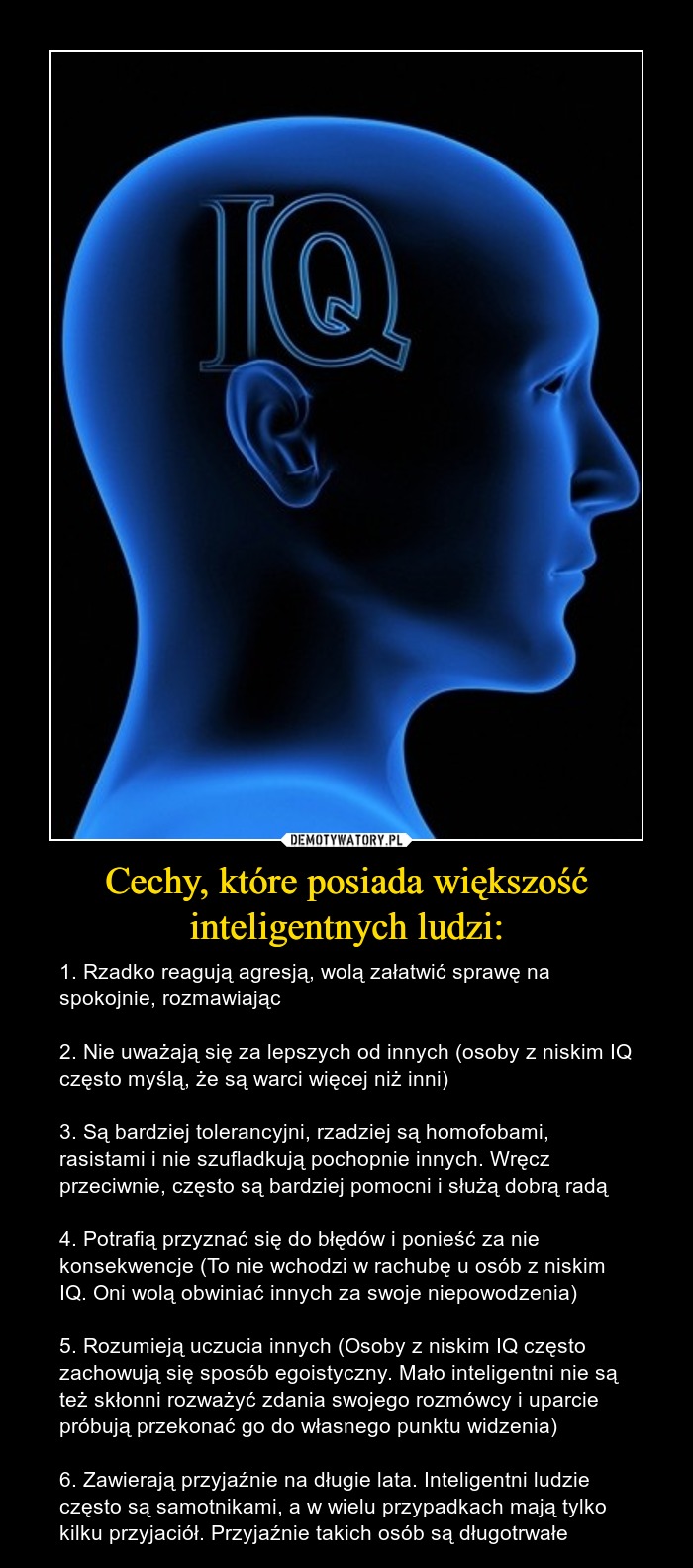 Jak zachowuje się osobą z wysokim IQ?