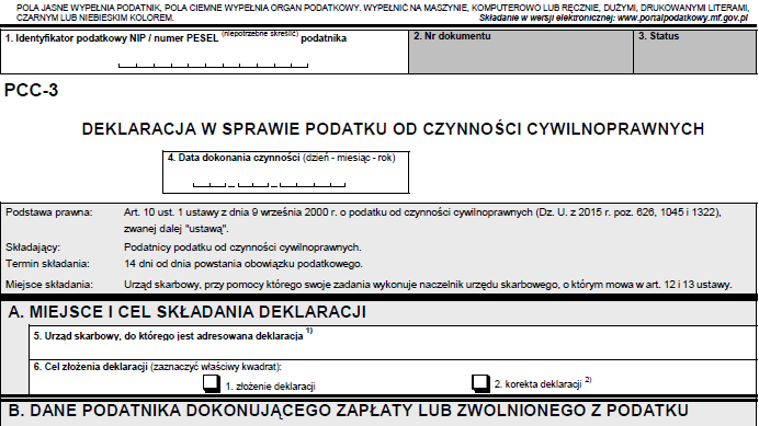 Kto jest zwolniony z podatku PCC 3?