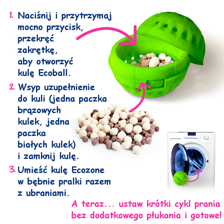 Jak stosować kulki do prania?