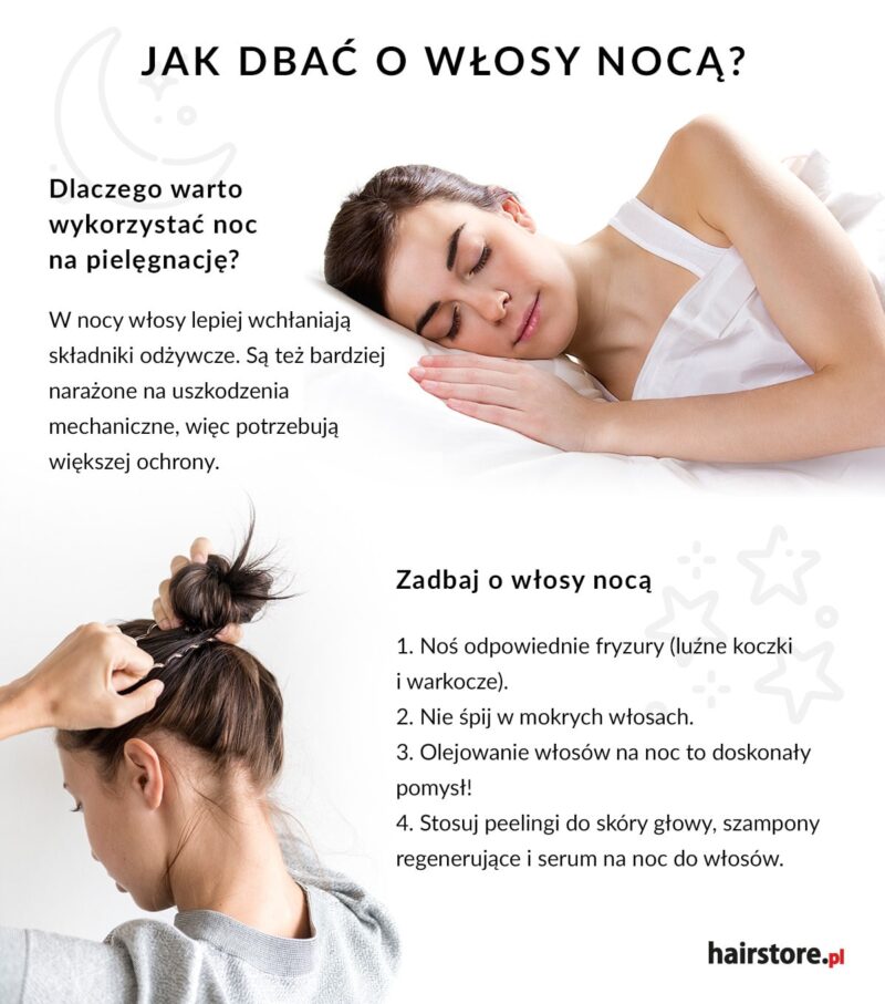 Czy spanie w rozpuszczonych włosach je niszczy?