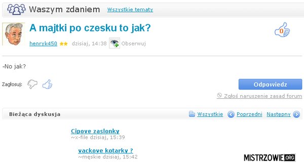 Jak po czesku majtki?
