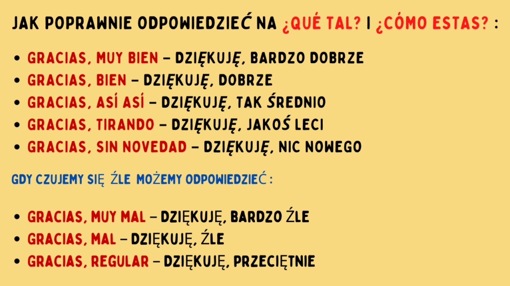 Jak po hiszpańsku bardzo dobrze?