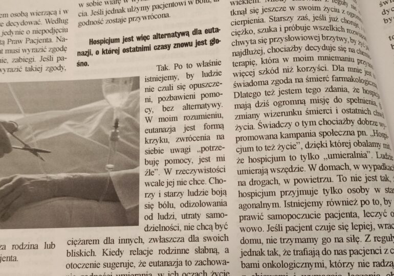 Czy opieka paliatywna to alternatywa dla eutanazji?